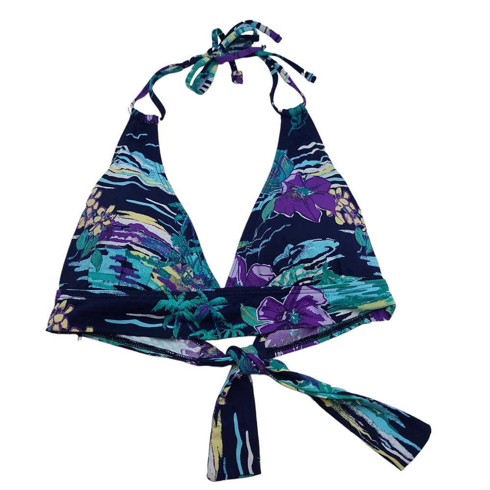 Tommy bahama tropical padded Bikini Swimsuit Top Sz L